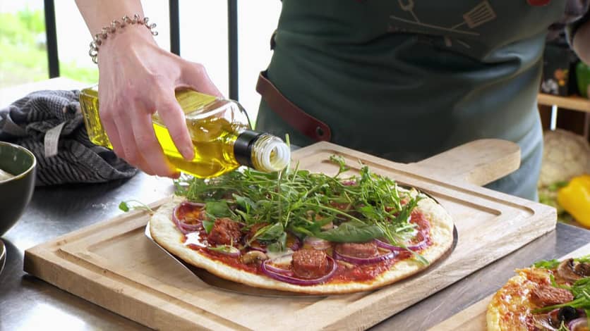 Pizza van de barbecue