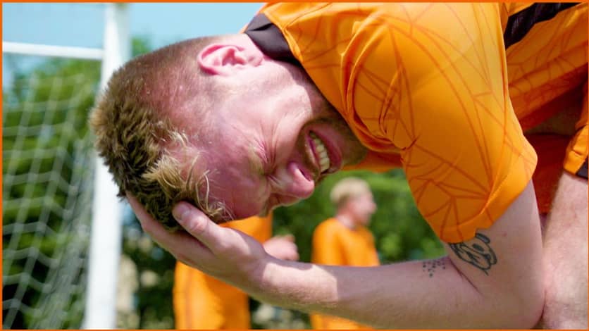 Kontje kick staan bij Sjaak Polak